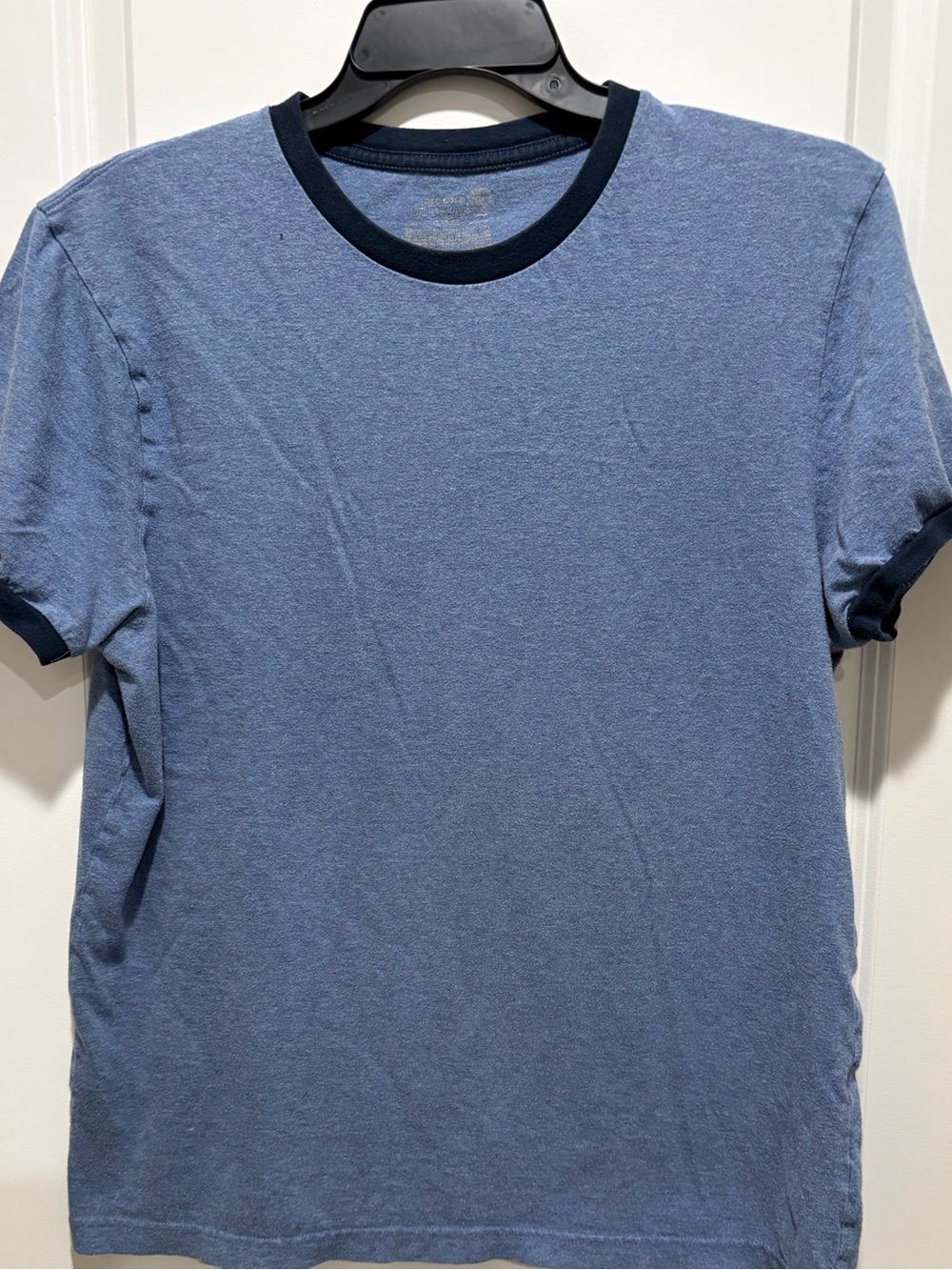 MENS Original Retro Brand Blue Ringer Tee with Navy Trim size LARGE